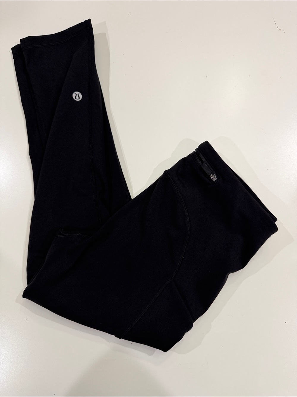 Lululemon Black Athletic Leggings with Logo